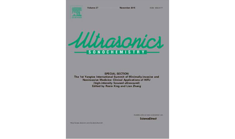 《微無創醫學雜志》（JMINIM）——《超聲化學》(Ultrasonics Sonochemistry)雜志特刊成功發行